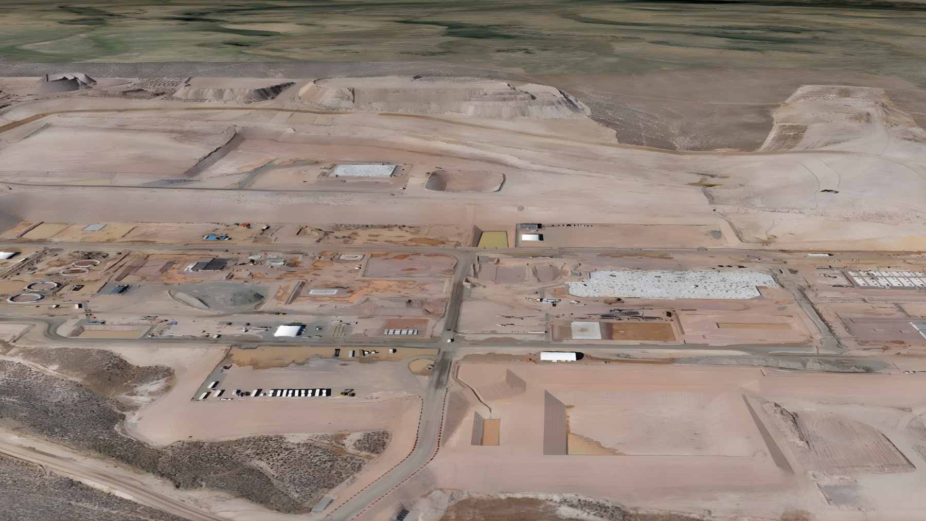 A vast, arid landscape at the McDermitt caldera near Thacker Pass, the site of a massive $1.5 trillion lithium deposit.