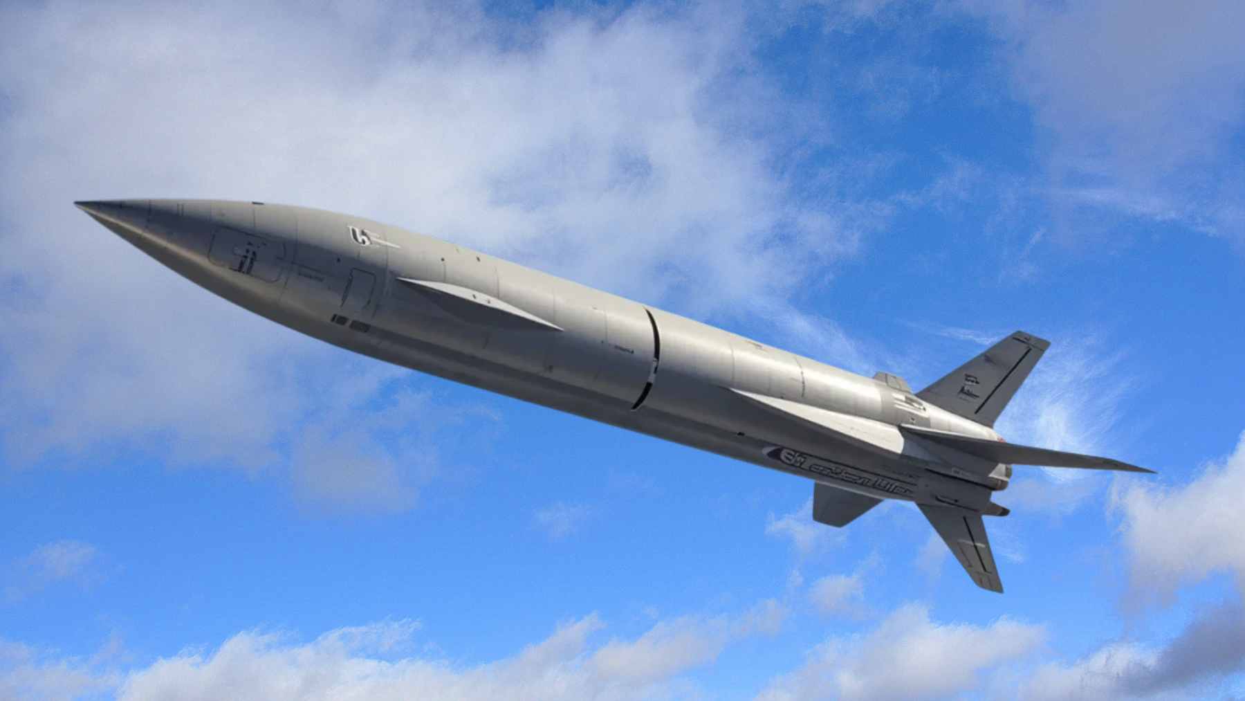 The Hypersonica prototype missile launching from Andøya Space in Norway, accelerating toward Mach 6 speeds.