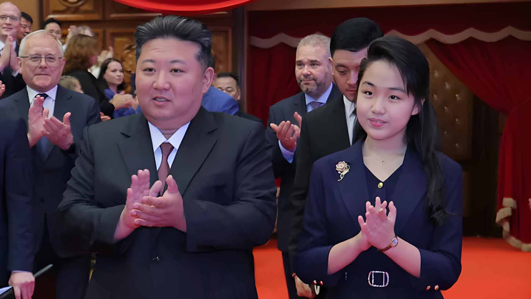 Kim Ju Ae, daughter of North Korean leader Kim Jong Un, aims a high-precision sniper rifle at a Pyongyang shooting range.