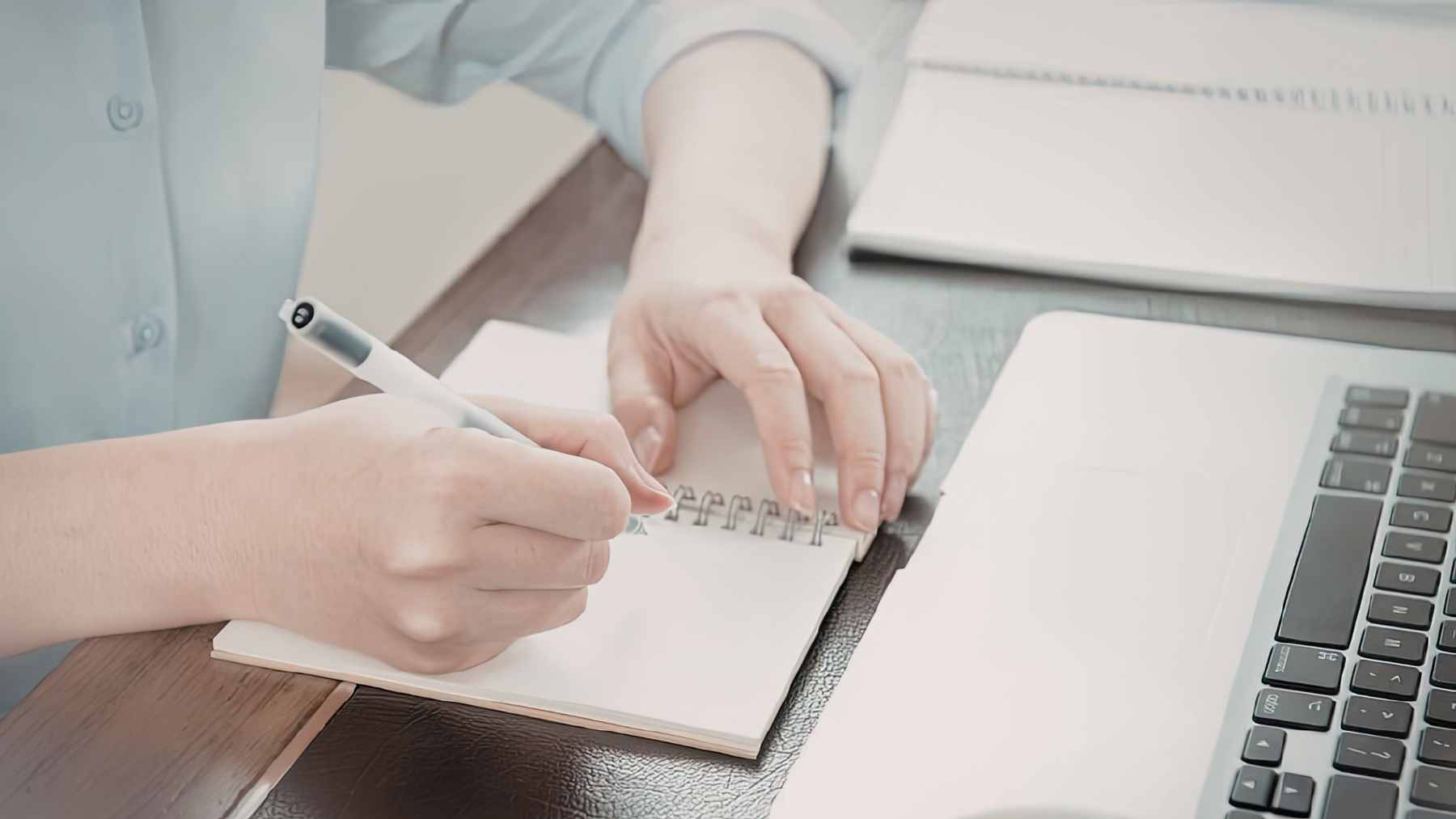 A split view comparing a traditional hand-written paper planner with a digital calendar interface on a smartphone.