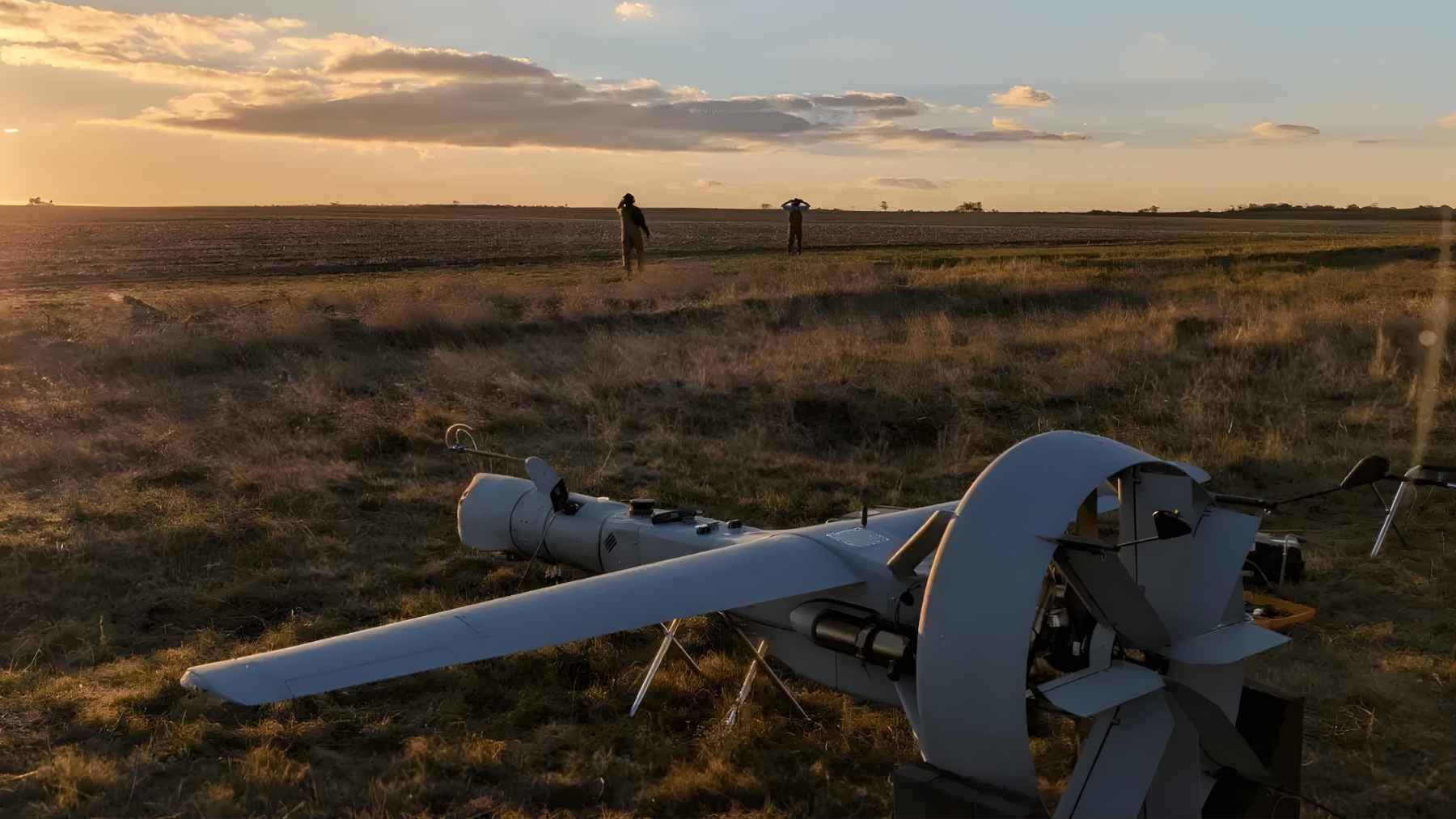 A Ukrainian interceptor drone designed to hunt Shahed-type UAVs, utilizing AI-powered guidance systems.