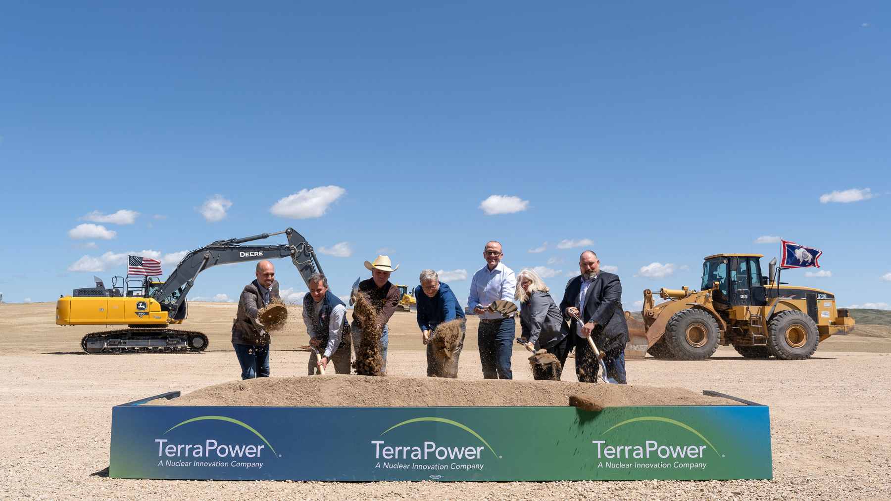 An architectural rendering of TerraPower's advanced Natrium nuclear reactor facility in Kemmerer, Wyoming.