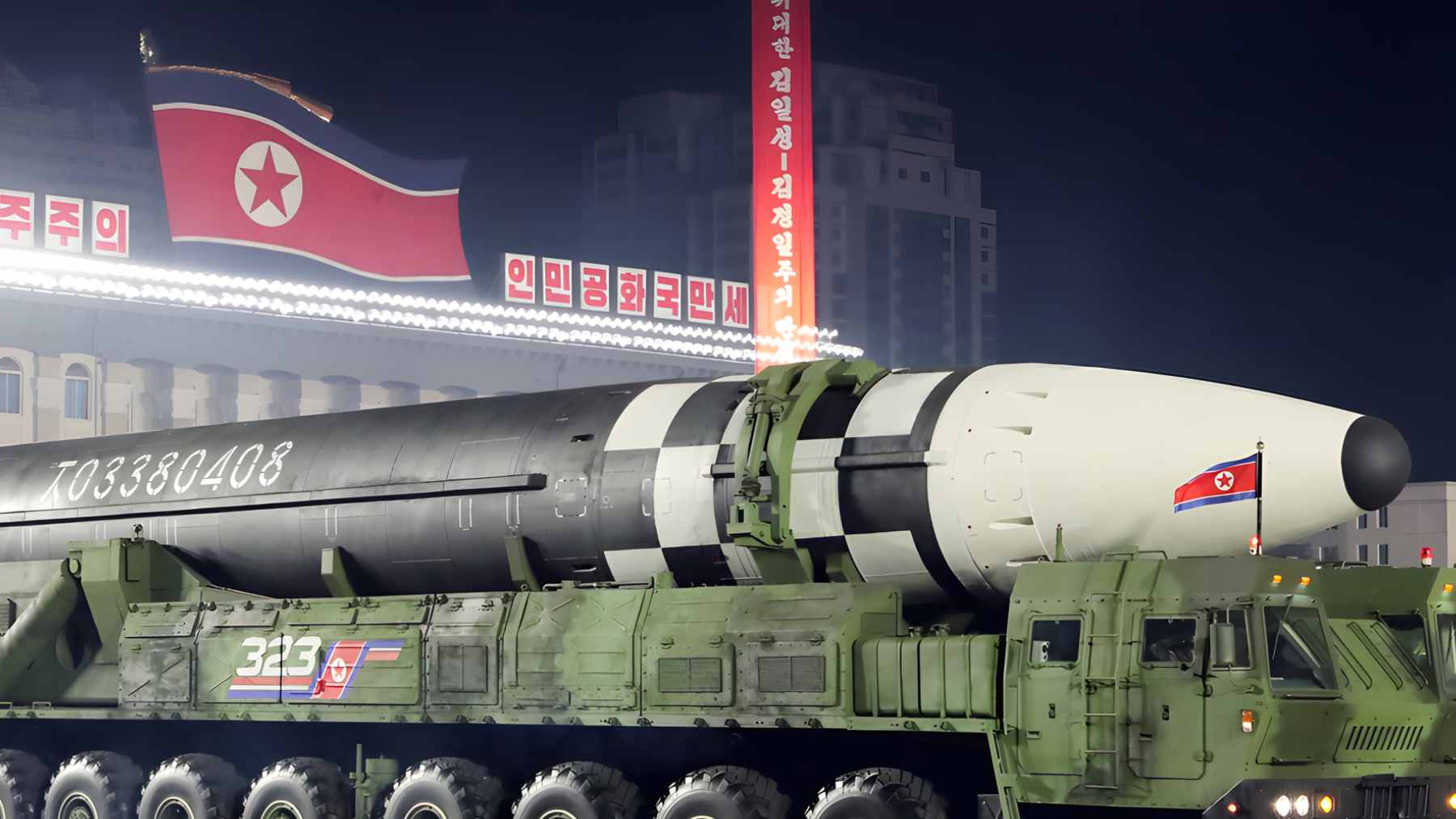 Ukrainian forensic investigators examining the charred remains of a North Korean ballistic missile.