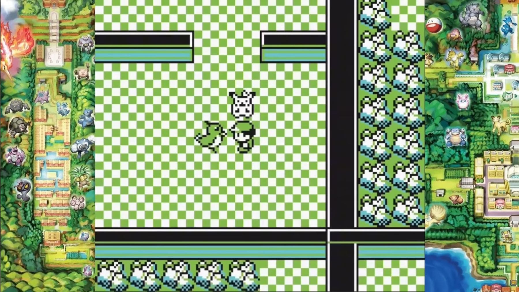 Mew junto a entrenador en Pokémon con referencia al truco del camión del S.S. Anne.